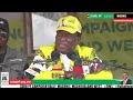 The ZanuPf President Emmerson Mnangagwa addressing party supporters in Magunje