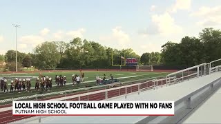 Amherst and Putnam High School football game held without fans due to safety concerns