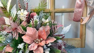 How to make an Artificial Christmas Window Arrangement 🪟