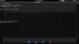 countdown timer using a while loop in C