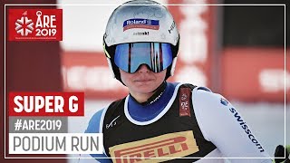 Corinne Suter | Bronze Medal | Ladies' SuperG | Are | FIS World Alpine Ski Championships