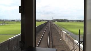 2014.8/15 鹿島臨海鉄道前面展望　常澄～東水戸間