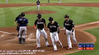 COL@MIA: Marlins jump in front on Realmuto's homer