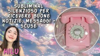 Subliminal silenzioso per ricevere buone notizie o scuse (persona specifica, lavoro, amicizia ecc)✨