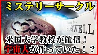 【驚愕】宇宙人がミステリーサークルを作っていた！米大学教授が20年の研究を経て発表！「ロズウェルロック」とも関係か？