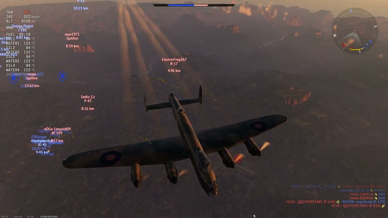 War Thunder; Lancaster B Mk III; Huge 31.5 Tons Of TNT Dropped On Bases ...