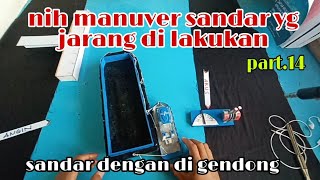 Cara olah gerak sandarkan tongkang dengan di gendong