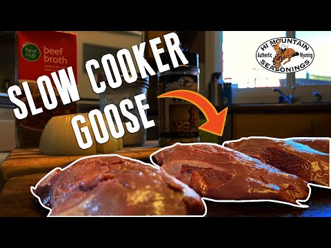 Slow cooked goose recipe