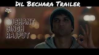 Dil Bechara Official Trailer Sushant Singh Rajput Last Movie Sanjana Sanghi Mukesh Chhabra AR Rahman
