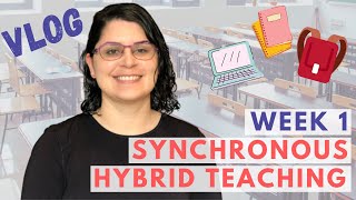 Week 1 Of Synchronous Hybrid Teaching As A College Professor | What's In My Bag & Major Takeaways