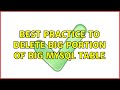 Best practice to delete big portion of big mysql table (3 Solutions!!)