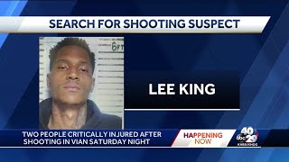 Police searching for armed and dangerous man in Texas in connection with shooting in Vian