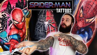 36 AMAZING SPIDERMAN TATTOOS in 1 MINUTE!