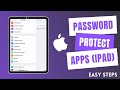 How To Password Protect Apps On iPad !