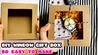 DIY WINDOW GIFT BOX TUTORIAL | EASY AND CUTE PACKAGING BOX FOR YOUR BUSINESS | Art Gossips
