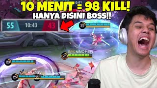 HANYA DISINI 10 MENIT KILL AMPE 98!!OP BANGET SUMPAH INI MATCH!! - Mobile Legends