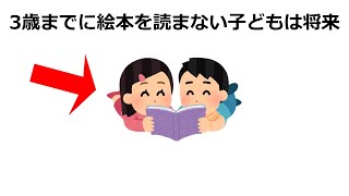 3歳までにやっておきたい脳の育て方に関する雑学