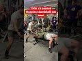 250x5 paused. heaviest dumbbell set ever daniel ryjov