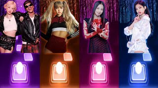 Rose Bruno Mars Apt | Lisa Money Dance | Jisoo Flower | Jennie Solo | BLACKPINK | Tiles Hop Songs