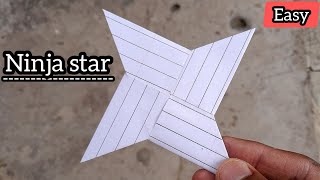 How to make a paper Ninja Star | Origami - Paper Ninja Star | Paper ka ninja star kaise banaen |