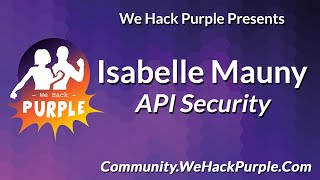 Isabelle Mauny API security talk with We Hack Purple