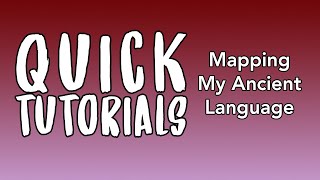 Mapping the Ancient Language for my Webcomic | Tutorial #Shorts