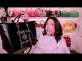 chanel deauville tote leather in black naomi peris