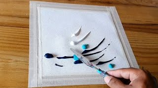 Sail Boat & Ocean / Easy Abstract Painting Demo / Step by Step / For Beginners