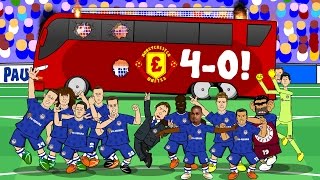 4-0! THE BUS IS BACK IN TOWN! (Chelsea vs Man Utd 2016 Parody goals & highlights)