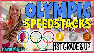 OLYMPIC SPEED STACKS!🥇🥈🥉Fun PE WarmUp Activity