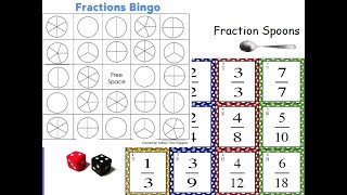 Fraction Games - Bingo and Spoons