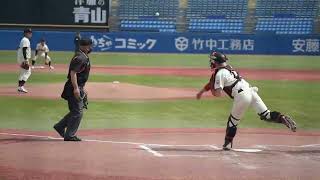 2022/04/13 日本大・友田佑卓捕手のスローイング