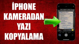 İPHONE KAMERADAN - FOTOĞRAFTAN YAZI KOPYALAMA