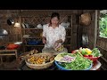 “ cook for grand children “ delicious chicken ovary and fish cooking grandma cooking