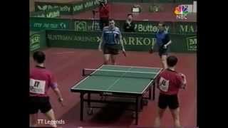 1997 Yugoslavia Table Tennis Open Wang Liqin Yan Sen vs Kalinikos Kreanga Ilija Lupulesku