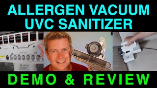 Handheld Allergen Vacuum UVC Sanitizer \u0026 Steamless Heating by Boreas Unbox Demo Review