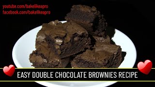 Easy Double Chocolate Brownies Recipe