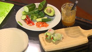 Stephanie Abrams Makes Veggie Spring Rolls