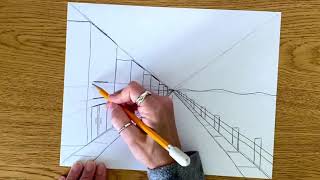 One - Point Perspective- 3rd grade