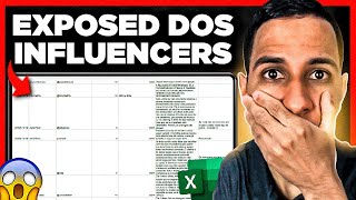 Influencer Spreadsheet Leaks and Shocks the Internet! Check It Out!