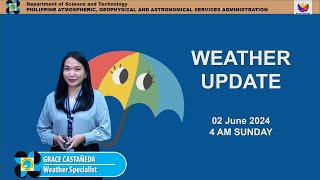 Public Weather Forecast issued at 4AM | June 2, 2024 - Sunday