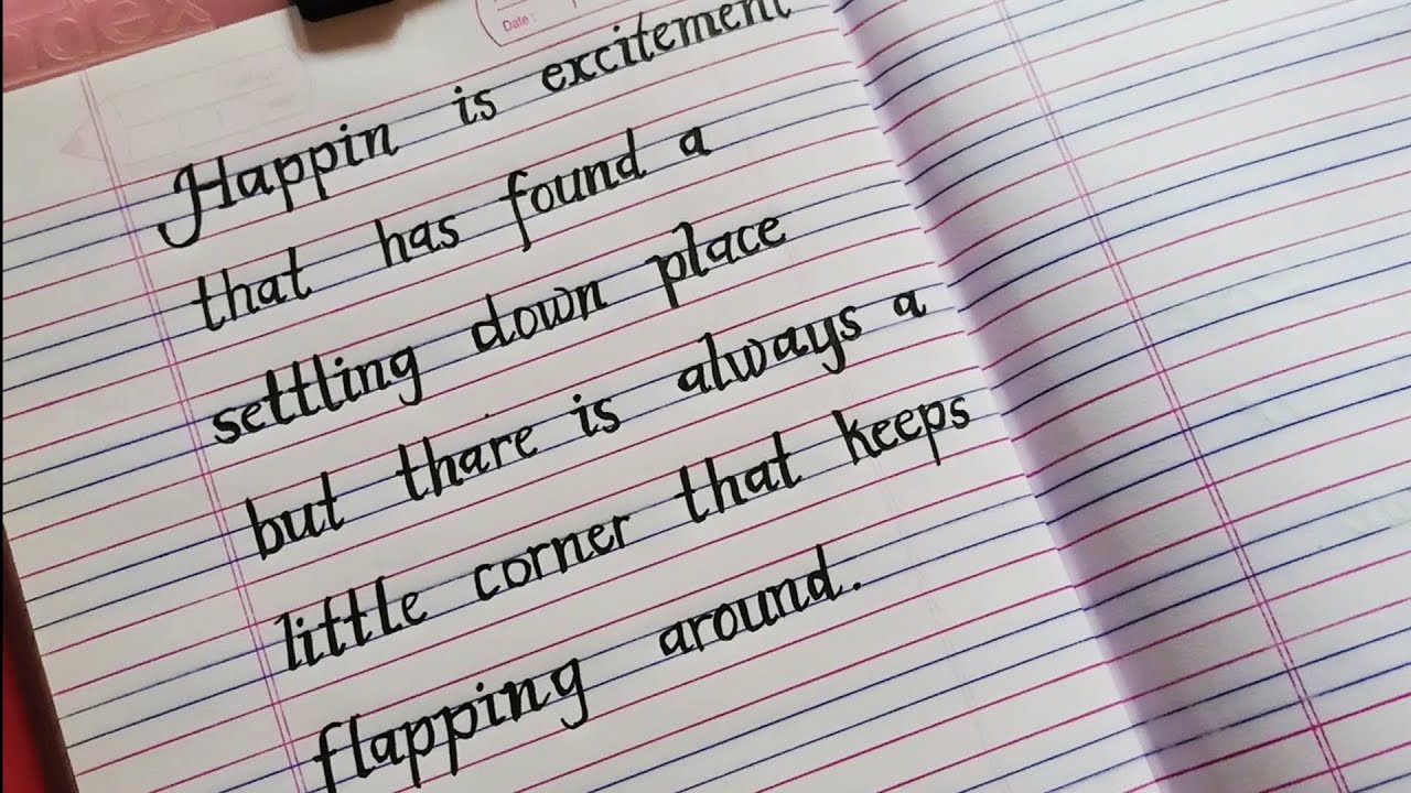 Print Handwriting Simple English Handwriting Practice Youtube