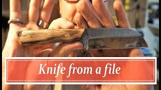 How I Made My First Knife | Knife Making | Vlog