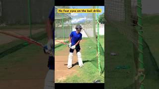 batting drills No fear eyes on the ball | how to watch the ball in batting | #shorts #short #ytshort