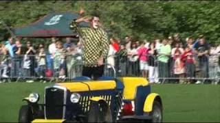 Rotherham Show 2010 - Dingle Fingle and Slippery Sid (the classic car thief)