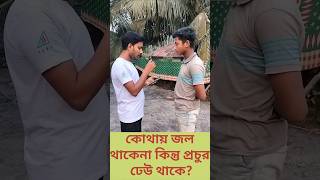 কোথায় জল থাকে না কিন্তু প্রচুর ঢেউ থাকে?#shortvideo #google #dhadha