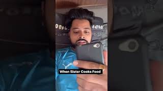 When Sister Cooks Food | #shorts | Amdavadi Man Ni Duniya