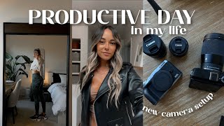 7 AM PRODUCTIVE DAY IN MY LIFE: healthy morning habits, new camera and my vlogging setup 2023