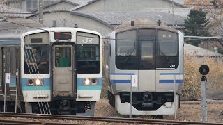 211系ナノN322編成出場―入区　長野総合車両センター