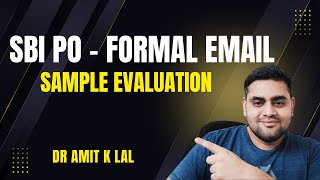 SBI PO Email writing - Sample Evaluation